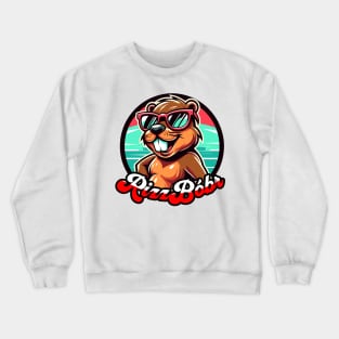 Rizz Bober | Polish Beaver in Sunglasses | Bóbr | Slav | Slavic | Funny gamer meme | Meme from Poland | Streaming | Rizzard god Rizzler Crewneck Sweatshirt